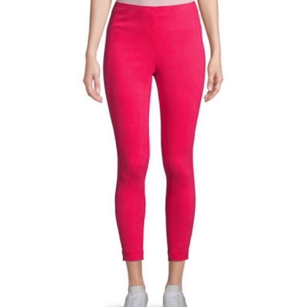 RAG & BONE Pink Simone Cropped Stretch Twill Legging Pants Bright Rose